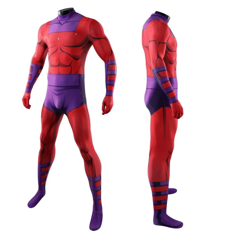 X-Men 97 Magneto Cosplay Costume with Helmet