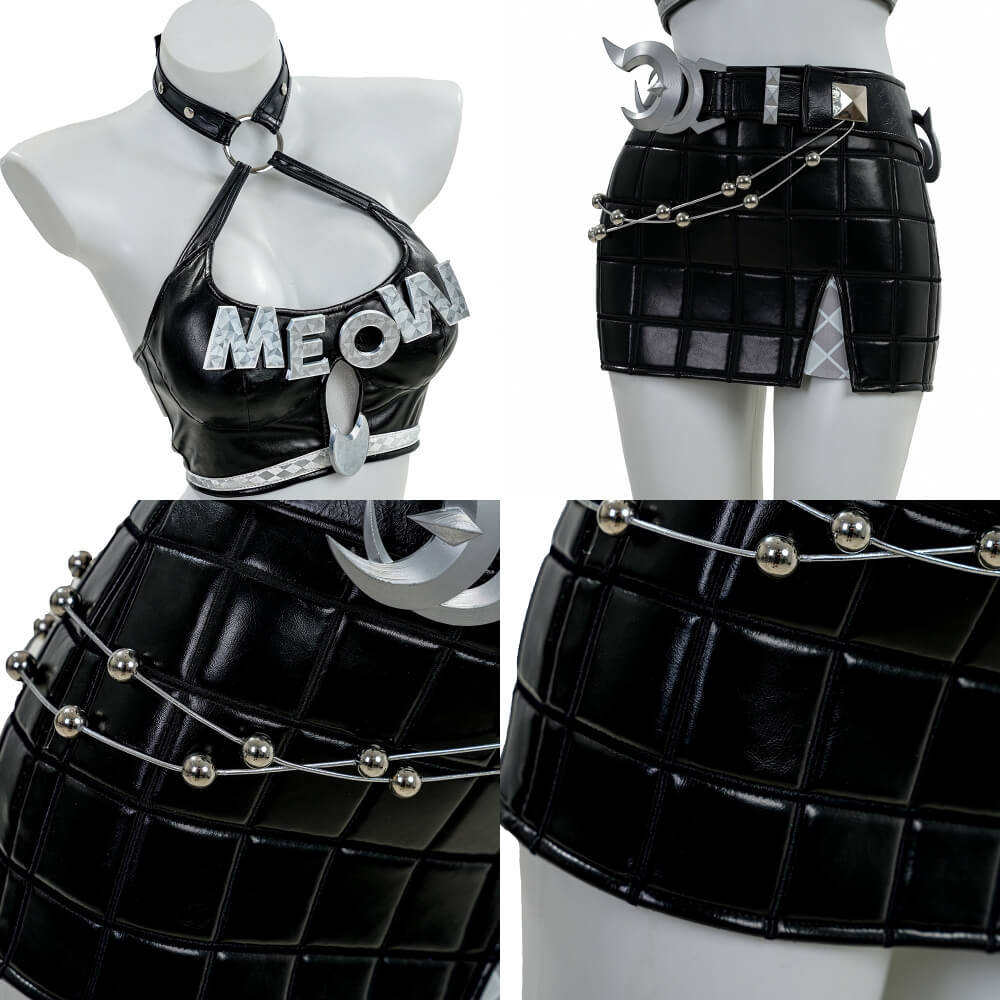 Black Cat Urban Predator Suit Cosplay Costume Marvel Rivals