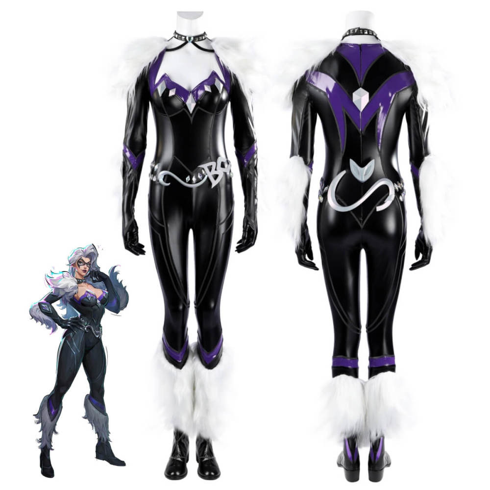 Black Cat Default Style Suit Cosplay Costume Marvel Rivals