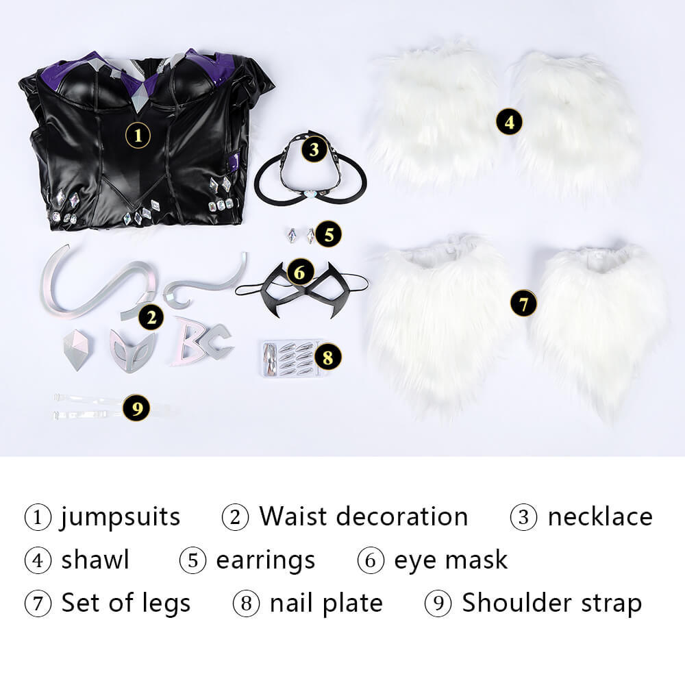 Black Cat Default Style Suit Cosplay Costume Marvel Rivals