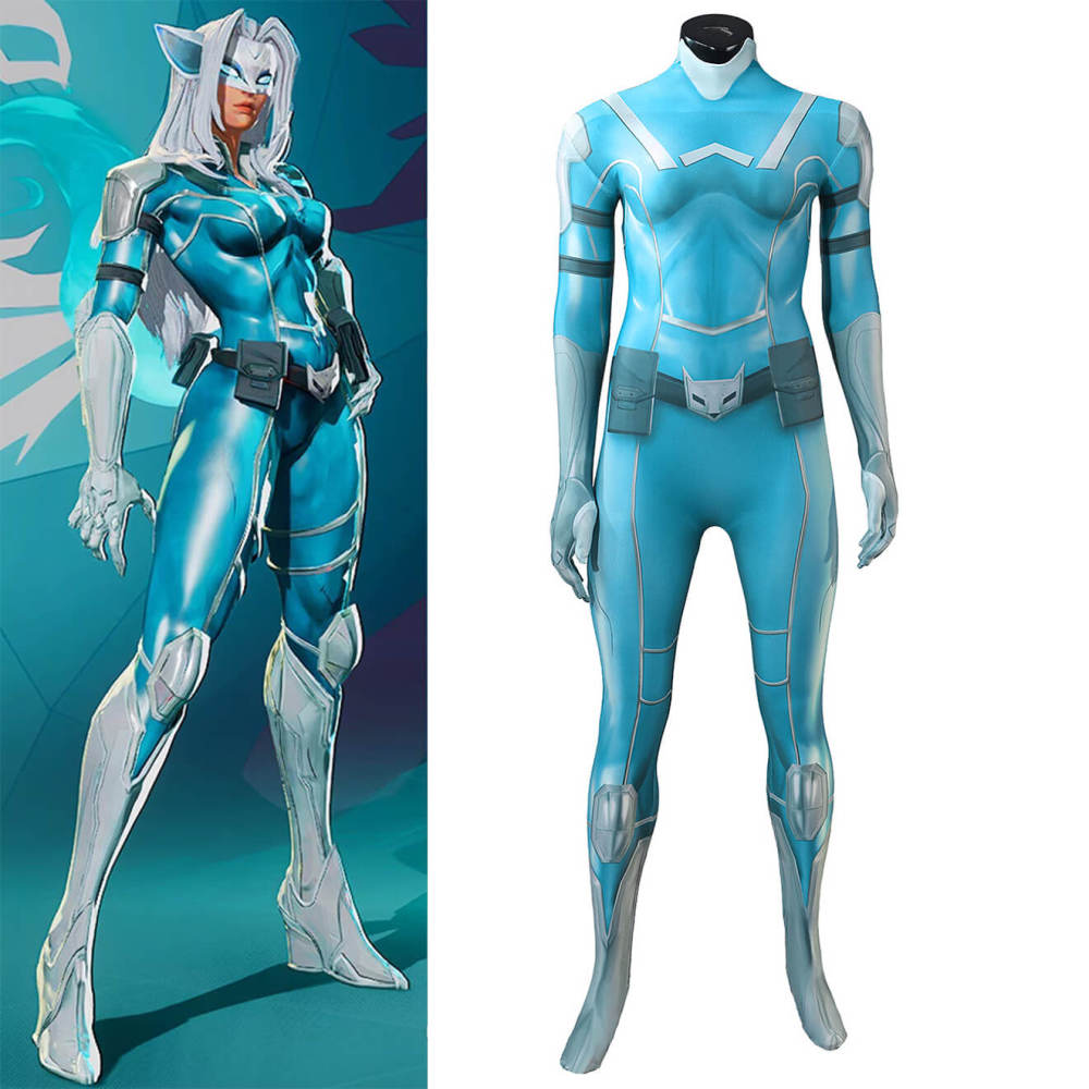 Marvel Rivals Season 7 White Fox Bodysuit Cosplay Costume