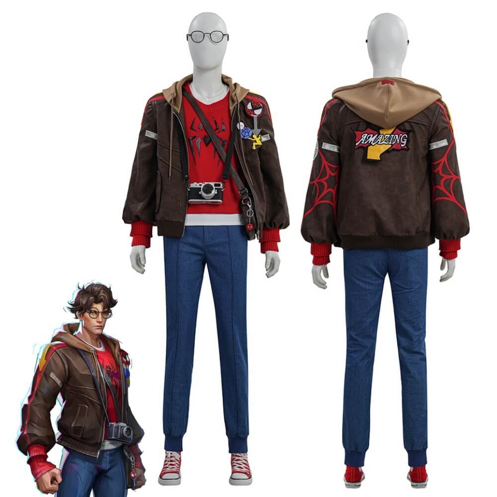 Marvel Rivals Spider-Man Cosplay Costume Peter Parker: The Photographer Style