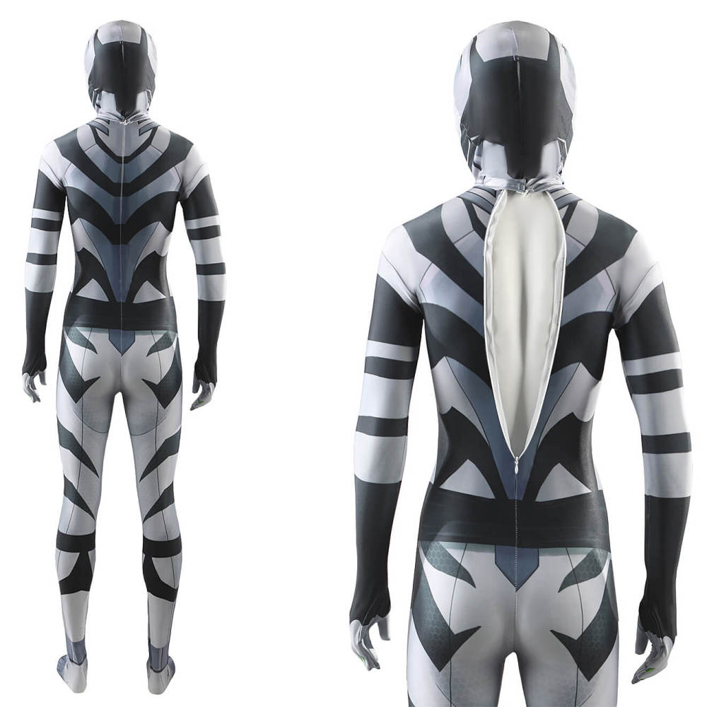 Marvel Rivals Ava Ayala White Tiger Cosplay Costume Printed Style