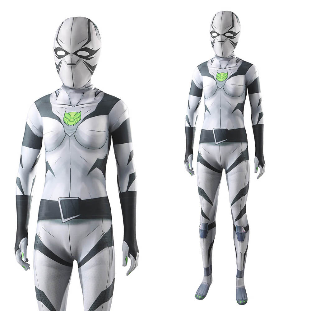 Marvel Rivals Ava Ayala White Tiger Cosplay Costume Printed Style
