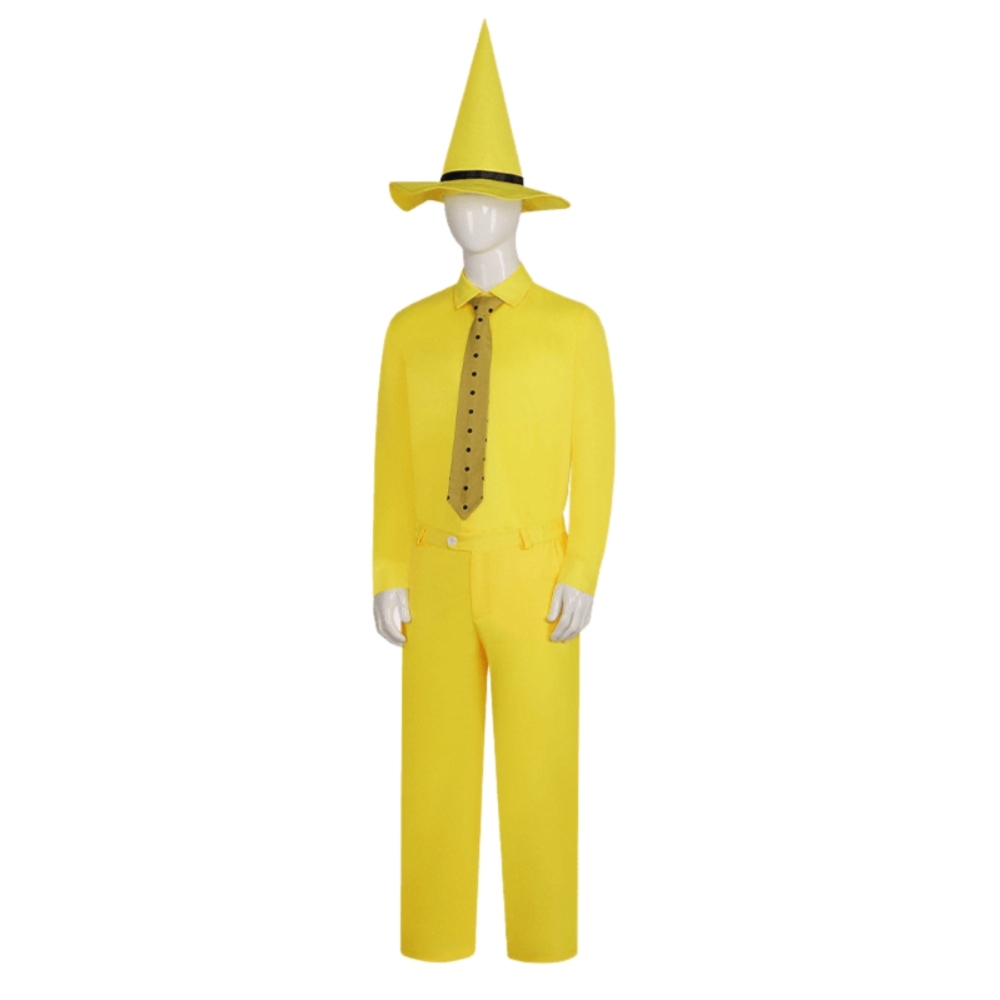 Curious George Cosplay Costume Man with the Yellow Hat Ted