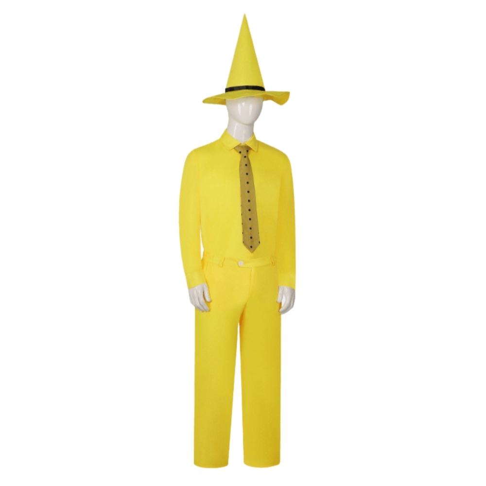 Curious George Cosplay Costume Man with the Yellow Hat Ted