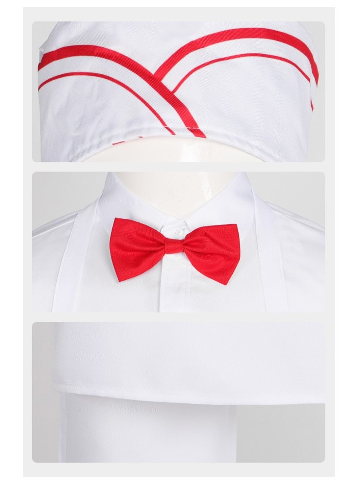 Ice Cream Man 2026 White Uniform Cosplay Costume for Halloween