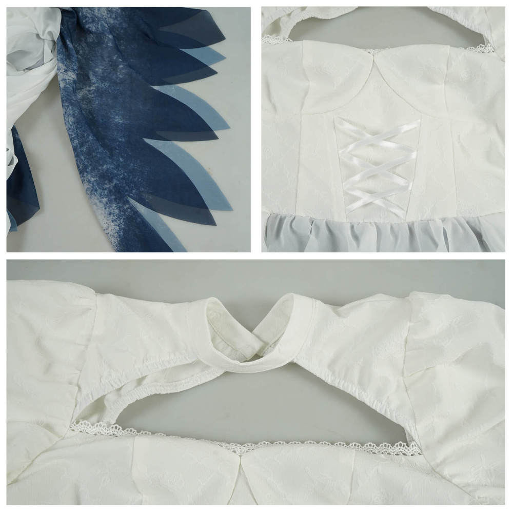 Ghost Bride Dress Cosplay Costume for Halloween