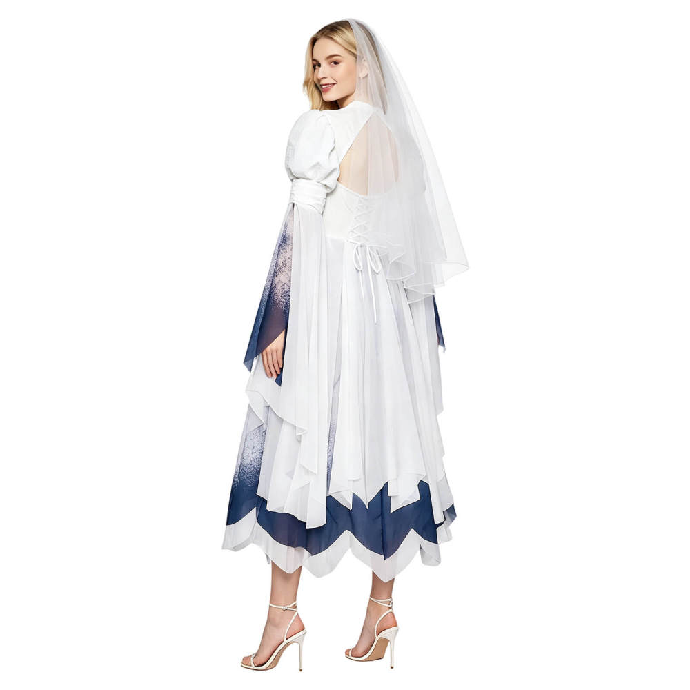 Ghost Bride Dress Cosplay Costume for Halloween