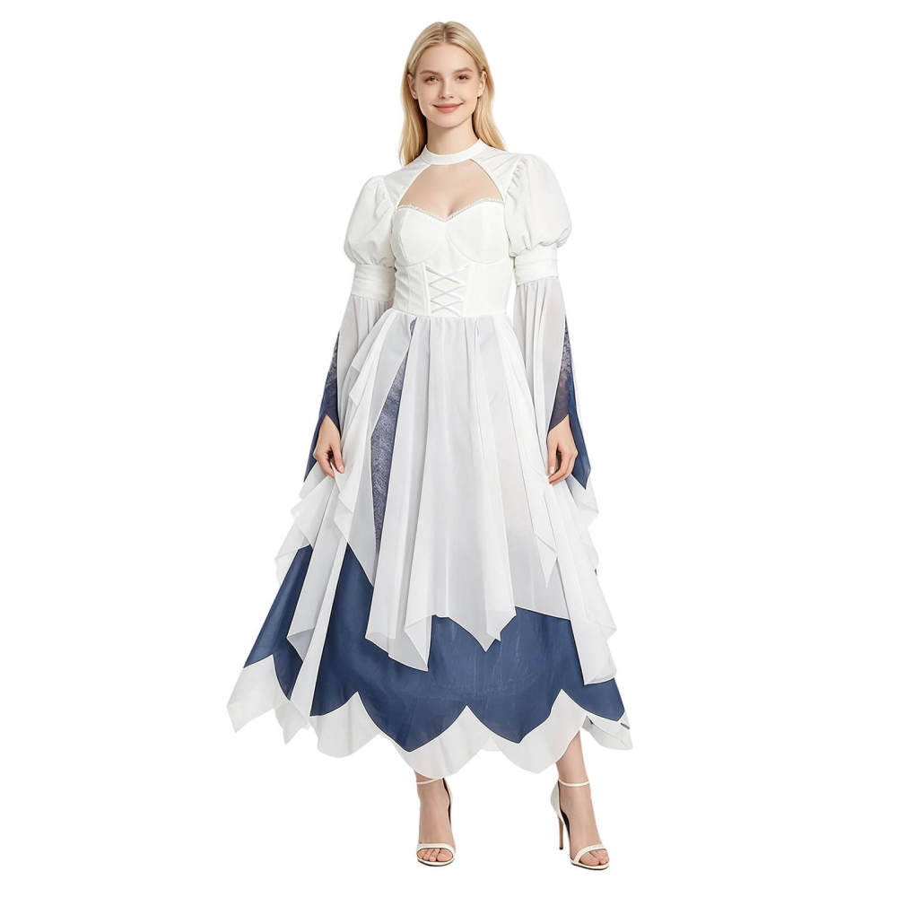 Ghost Bride Dress Cosplay Costume for Halloween