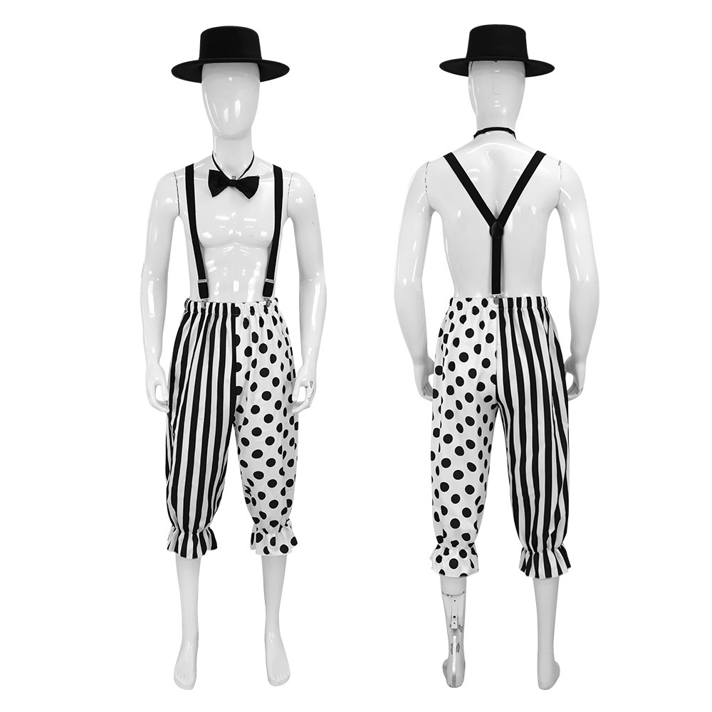 Pantomime Clown Cosplay Costume for Halloween