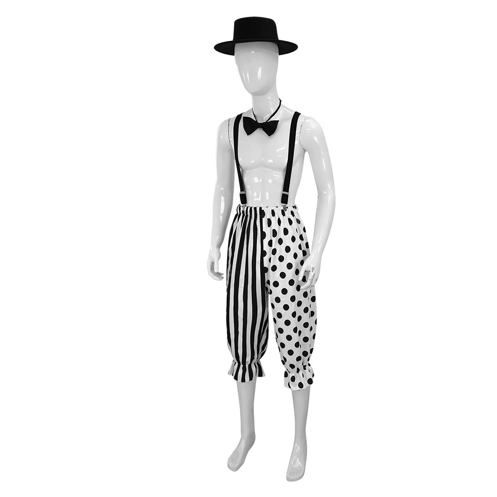 Pantomime Clown Cosplay Costume for Halloween