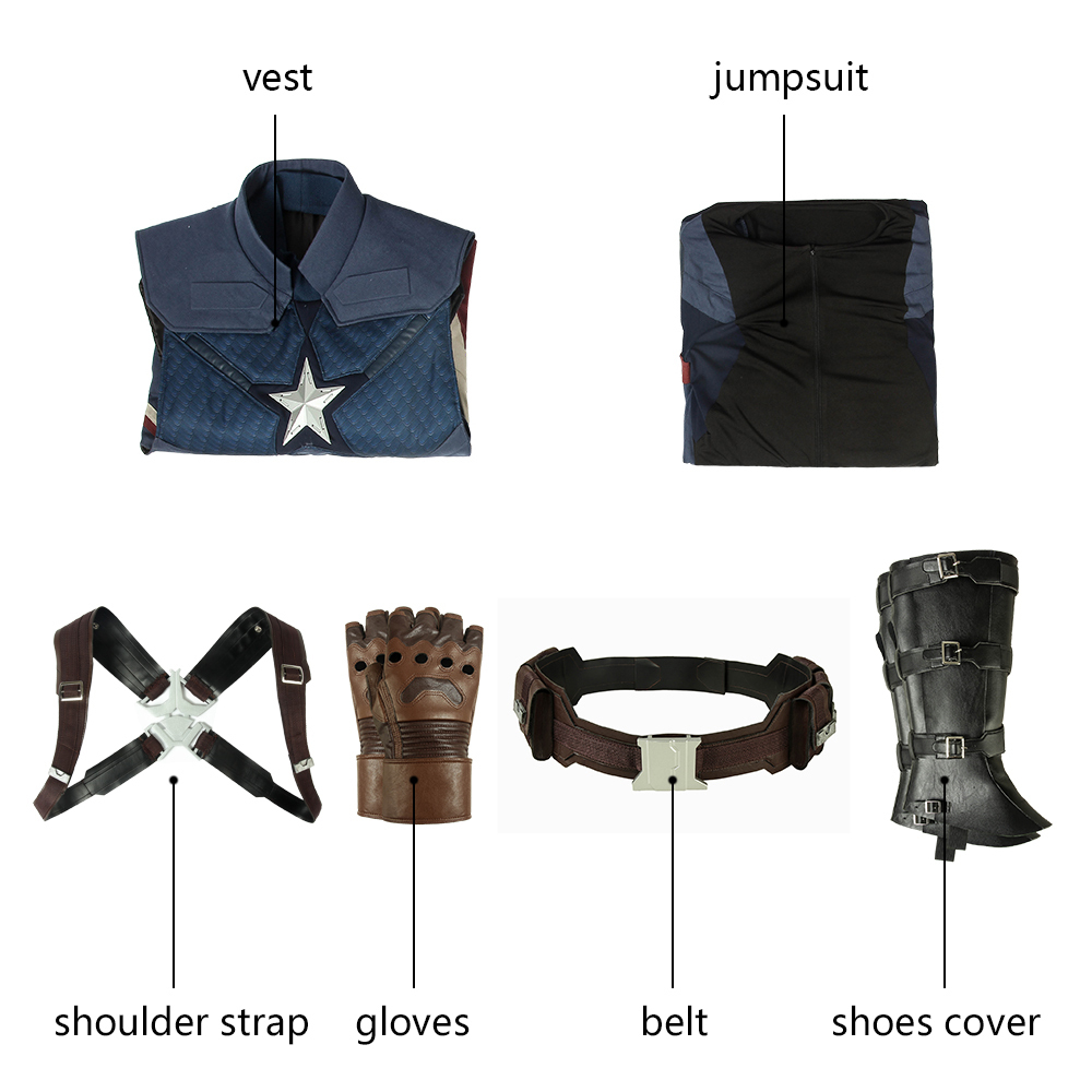 Avengers: Endgame Captain America Steven Rogers Cosplay Costume Upgrade