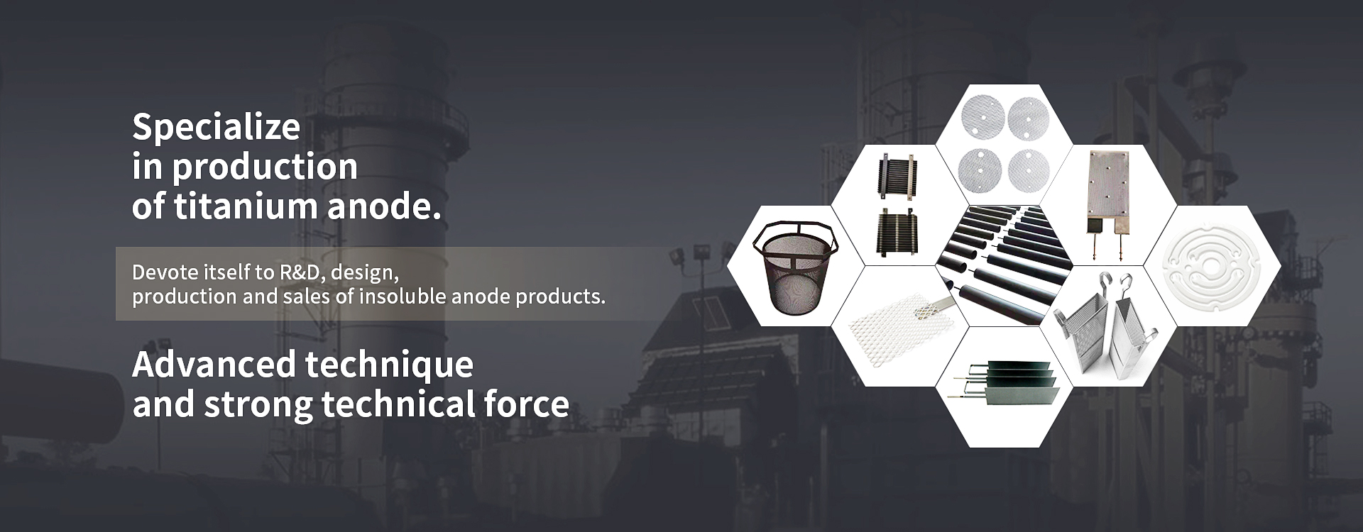Titanium anode | Ru-Ir-Ti electrode | Ir-Ta MMO titanium anode plate | NaClO electrolytic cell | Oxide coating titanium electrode supplier - Firmakes Titanium Anode