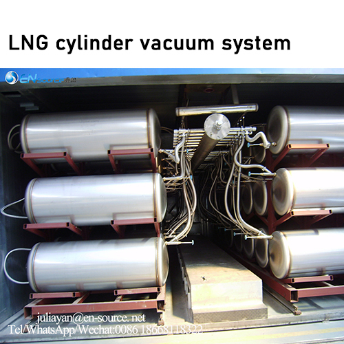 LNG cylinder vacuum system