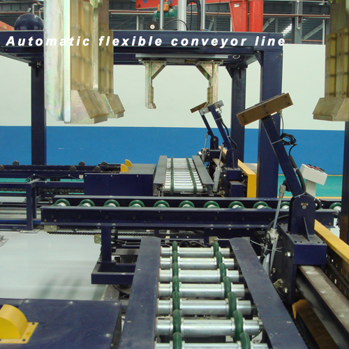 Automatic flexible conveyor line