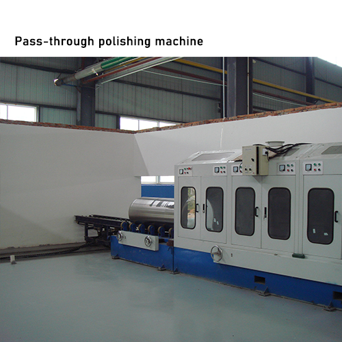 Pass-through polishing machine