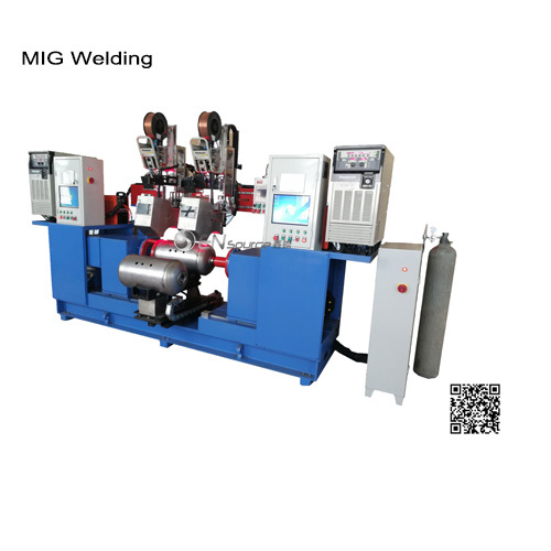 Circumferential seam welding（MIG Welding）equipment for inner and outer bladder