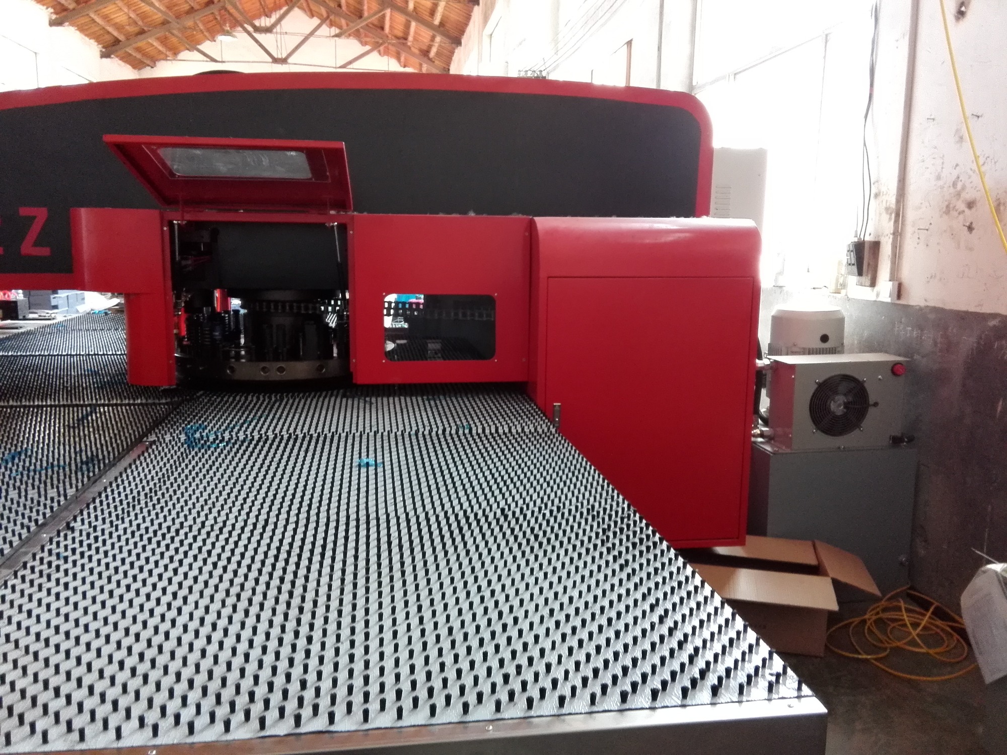 CNC punch press feed system