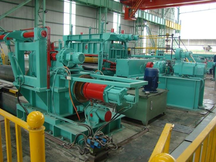 Hydraulic discharge leveling,and cut to length,shearing, strack yards unit(plate)