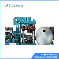 LPG Cylinder Dish End Hole Punch Logo Press Machine