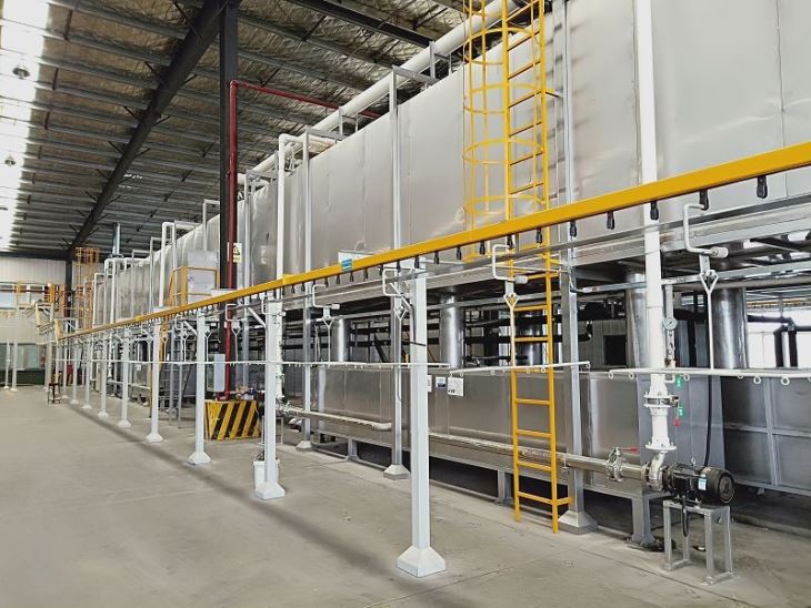 Electric Water Heater Inner Tank Production Line Electrostatic Spraying Machine Line