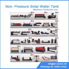 Non-pressure solar water heater machinery line
