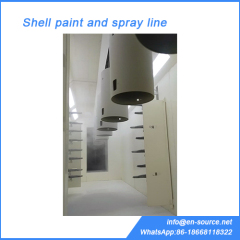 Shell paint and spray line