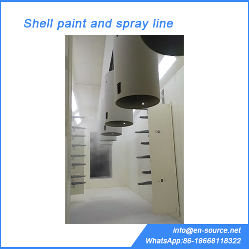Shell paint and spray line