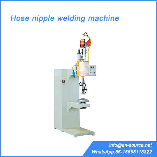 Hose nipple welding machine
