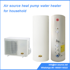 Air source heat pump water heater for household