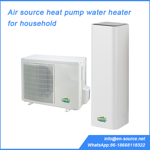 Air source heat pump water heater for household