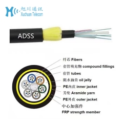 Double Jacket ADSS Cable Gel-Filled 48FO