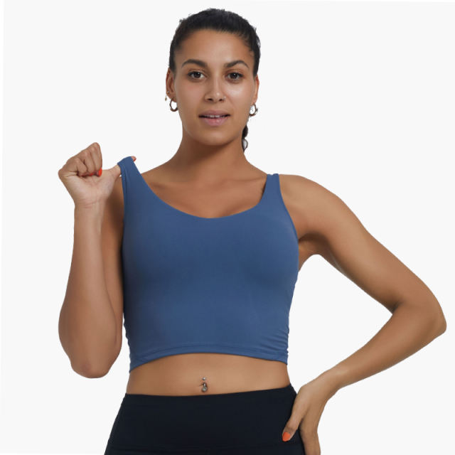 U Back Longline Sports Bra (4 Colors)