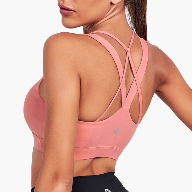 Criss-Cross Back Sports Bra (5 Colors)