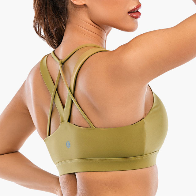 Criss-Cross Back Sports Bra (5 Colors)