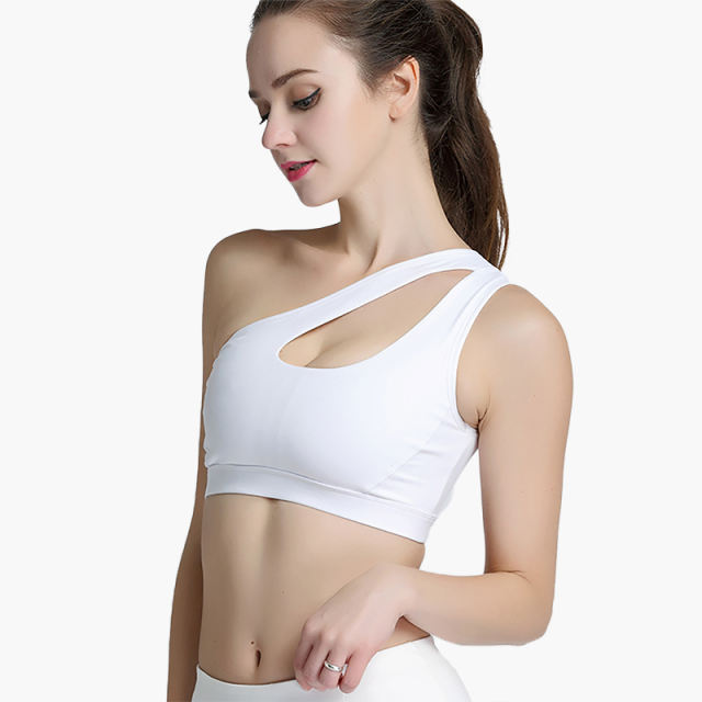 One Shoulder Sports Bra (4 Colors)