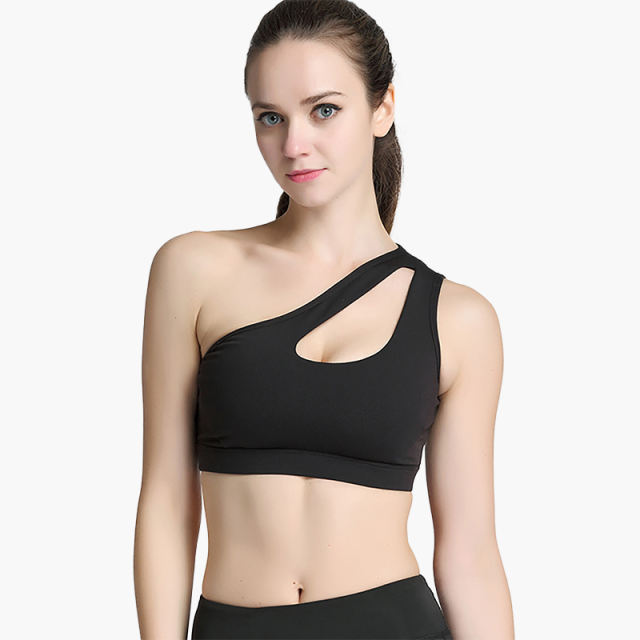 One Shoulder Sports Bra (4 Colors)