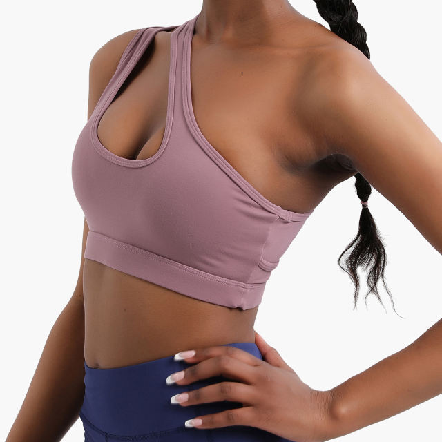 Sexy One Shoulder Sports Bra (3 Colors)