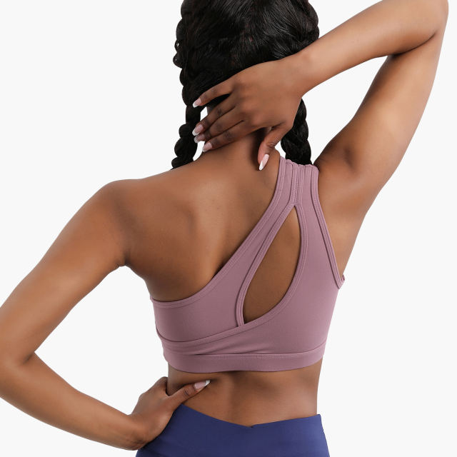 Sexy One Shoulder Sports Bra (3 Colors)
