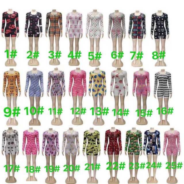 Long sleeve one piece body suir (s-2xl)