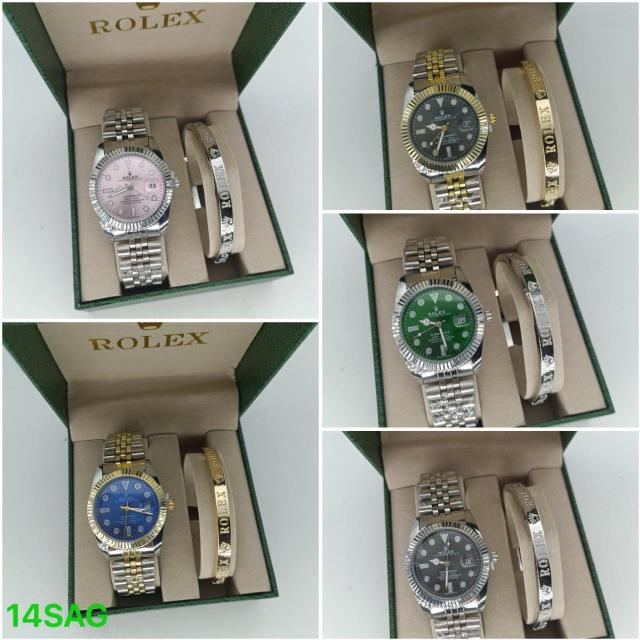 Watches and bracelets set