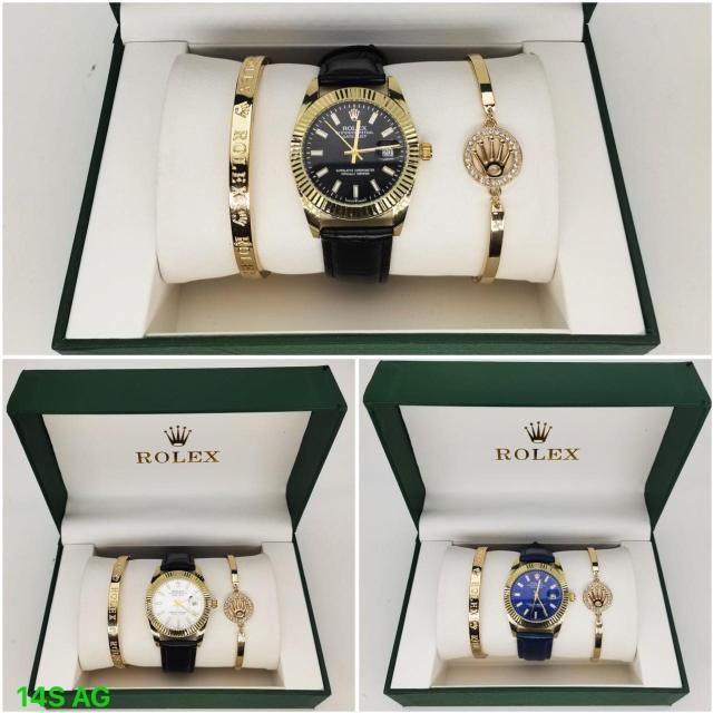 Watches and bracelets set