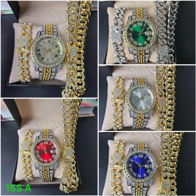 Watches and bracelets set