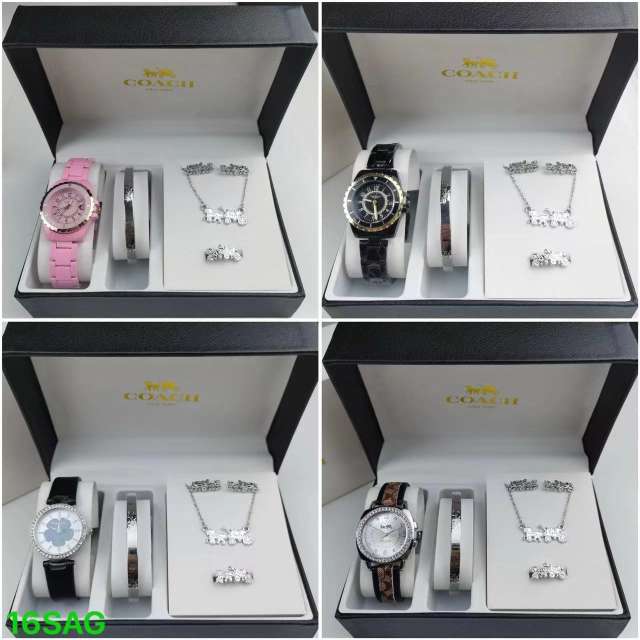 Watches ring necklace bracelet set