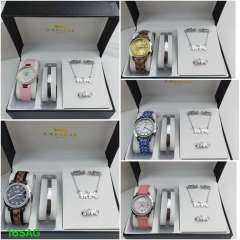 Watches ring necklace bracelet set