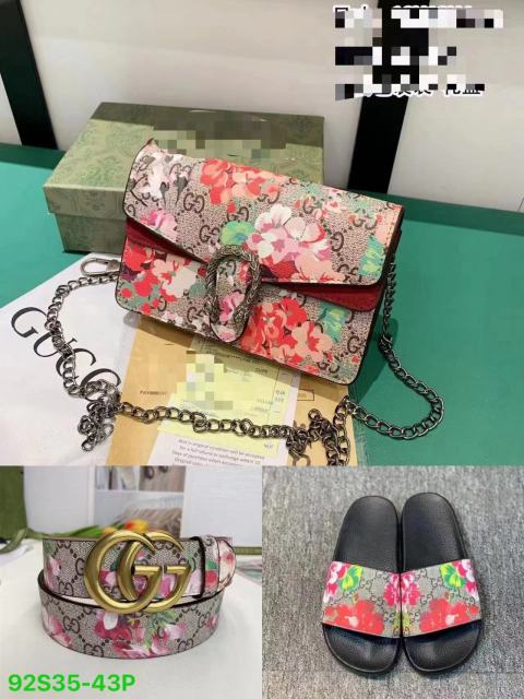 Purses and slippers and  belts (36-43)