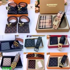 Belts and wallet set