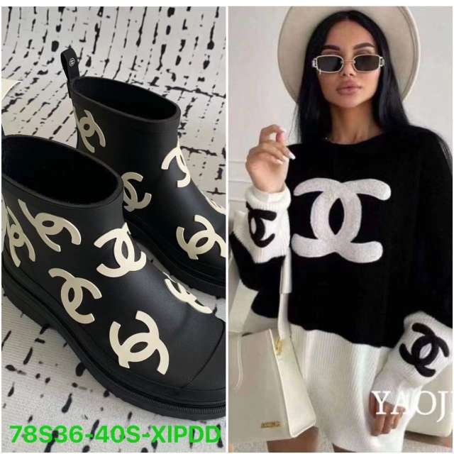 Boots and sweater (36-40）（S-XL）