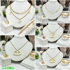 Neacklace , bracelet and earrings set